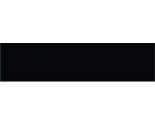 Steingut Wandfliese Trend 7,5x30,0 cm schwarz matt