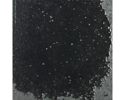 Steingut Wandfliese Alma 15x15 cm schwarz glänzend