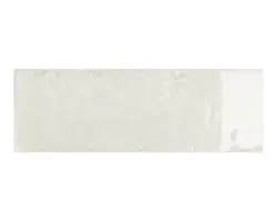 Steingut Wandfliese Alma 10,0x30,0 cm weiß glänzend