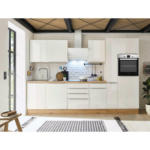 XXXLutz Wels - Ihr Möbelhaus in Wels Küchenblock 310 cm in Weiß, Eiche Artisan, Weiß Hochglanz