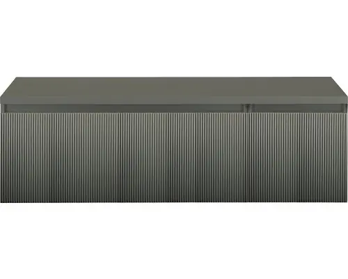 Waschbeckenunterschrank Sanox Frozen 3D 43x140x45 cm mit Waschtischplatte 2 Schubladen petrol