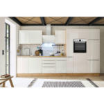 XXXLutz Langenrohr - Ihr Möbelhaus in Langenrohr Küchenblock 370 cm in Eiche Artisan, Weiß Hochglanz