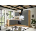 XXXLutz Lauterach - Ihr Möbelhaus bei Bregenz Eckküche 280/170 cm in Anthrazit, Grau, Eiche Artisan