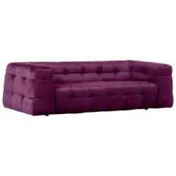 Megasofa in Samt, Flachgewebe Lila
