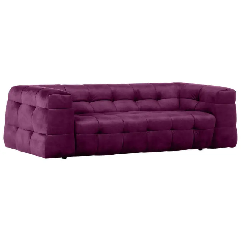 Megasofa in Samt, Flachgewebe Lila