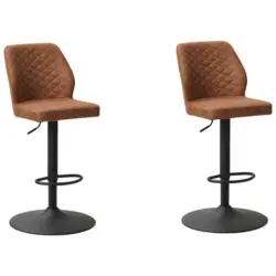 Barhocker-Set in Cognac