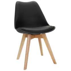 Stuhl-Set 4 Stück in Lederlook