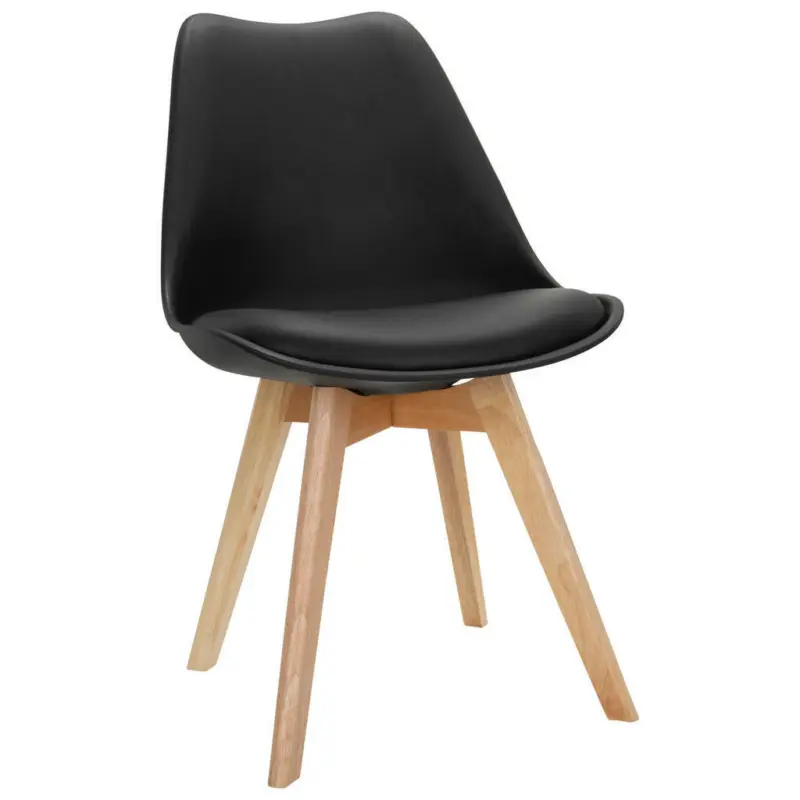 Stuhl-Set 4 Stück in Lederlook