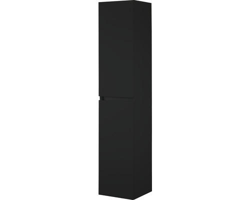 Hochschrank Sanox Frozen 170x35x35 cm mit 2 Türen schwarz matt