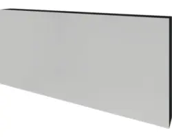 Spiegelschrank Sanox 3-türig 140x13x65 cm schwarz matt