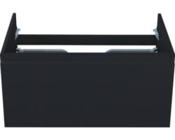 Waschbeckenunterschrank Sanox Frozen 40x80x45 cm ohne Waschbecken schwarz matt