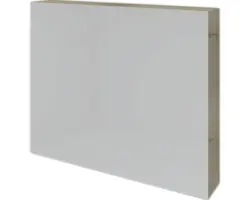 Spiegelschrank Sanox 2-türig 80x12x65 cm französiche Eiche doppelt verspiegelt