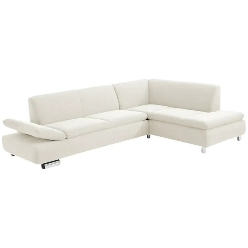 Ecksofa in Struktur Creme