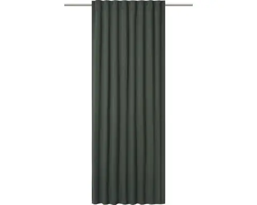 Vorhang mit Universalband Midnight dunkelgrün 140x255 cm