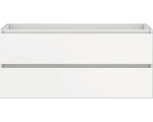 Waschbeckenunterschrank Allibert Lunik 55x120x46 cm ohne Waschbecken weiß glänzend