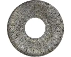 Spiegel Metall mit Ornamenten rund Ø 45 cm