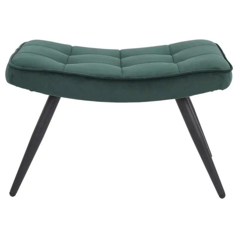 Hocker in Textil, Holzwerkstoff Grün