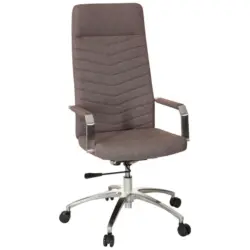 Drehstuhl in Flachgewebe Dunkelgrau