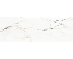 Steingut Wandfliese Torano 33,3x100,0 cm weiß glänzend rektifiziert