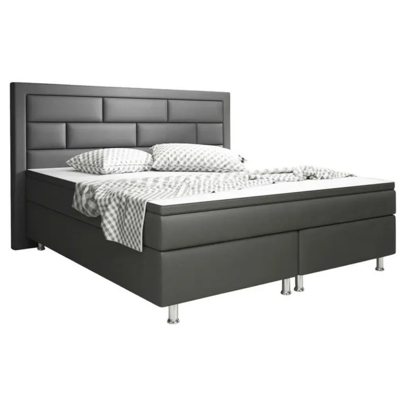 Boxspringbett 180/200 cm in Anthrazit