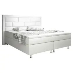 Boxspringbett 180/200 cm in Weiß