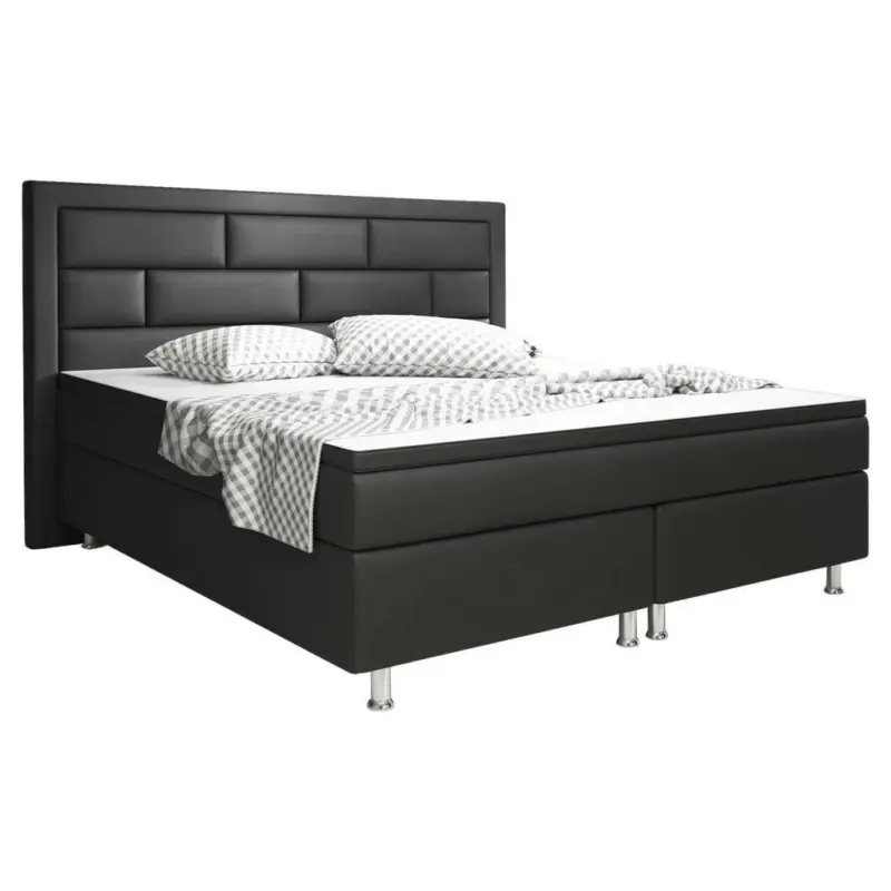 Boxspringbett 180/200 cm in Schwarz