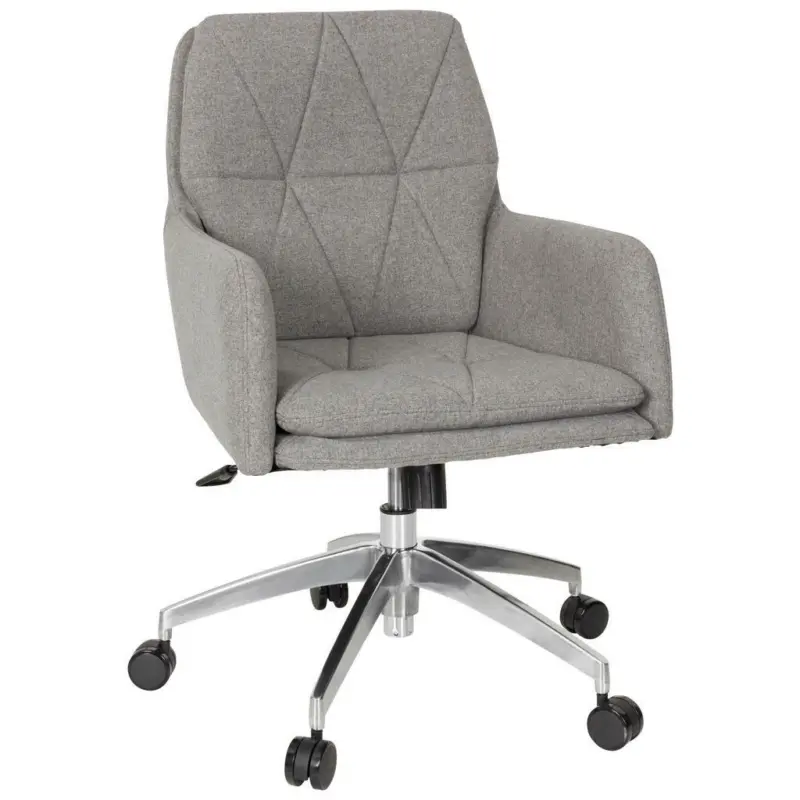 Drehstuhl in Flachgewebe Hellgrau