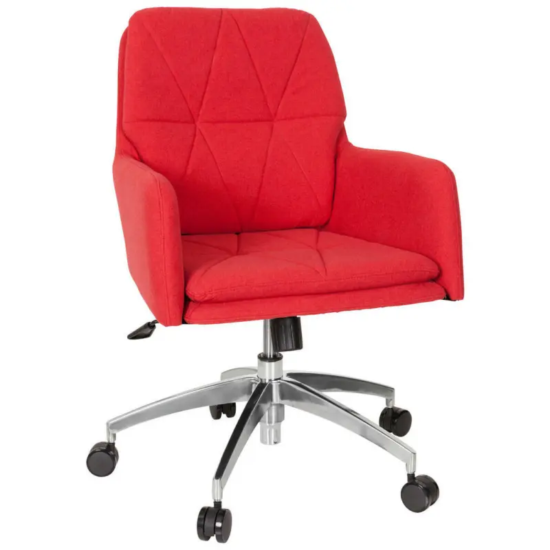 Drehstuhl in Flachgewebe Rot