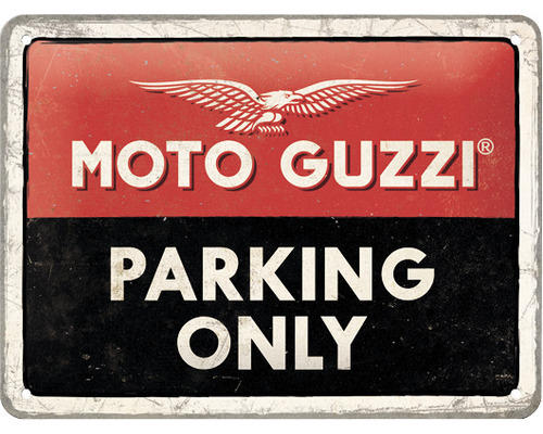 Blechschild Moto Guzzi Parking 20x15 cm