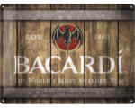 Hornbach Blechschild Bacardi Wood Barrel 30x40 cm