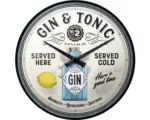Hornbach Wanduhr Gin + Tonic Served Here 31 cm