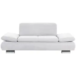 Zweisitzer-Sofa in Velours Creme