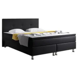 Boxspringbett 180/200 cm in Schwarz