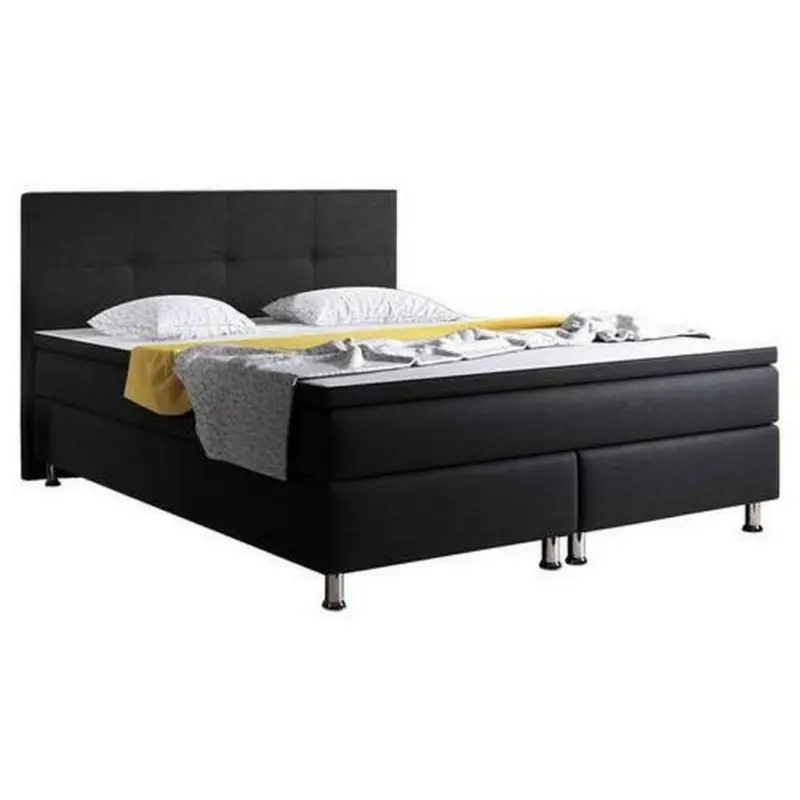 Boxspringbett 180/200 cm in Schwarz