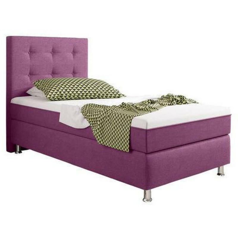 Boxspringbett 90/200 cm in Pink