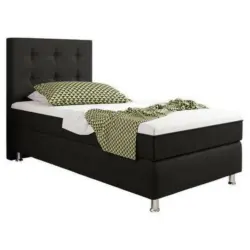 Boxspringbett 90/200 cm in Schwarz