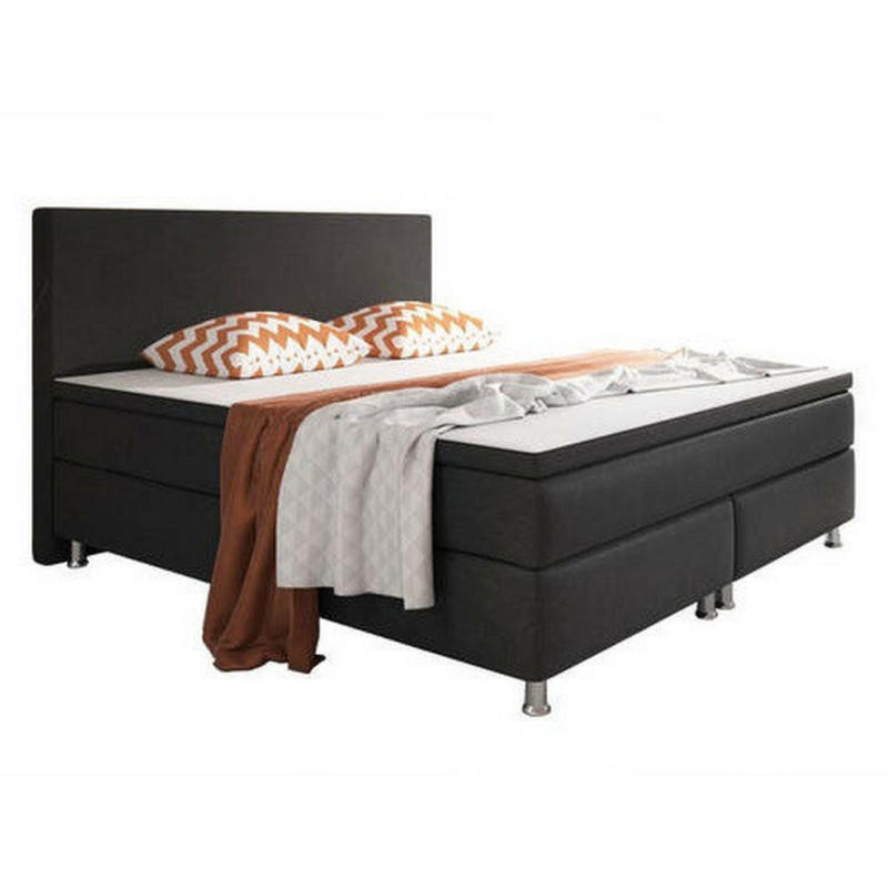 Boxspringbett 180/200 cm in Schwarz