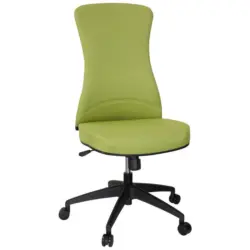 Drehstuhl in Flachgewebe Schwarz, Olivgrün