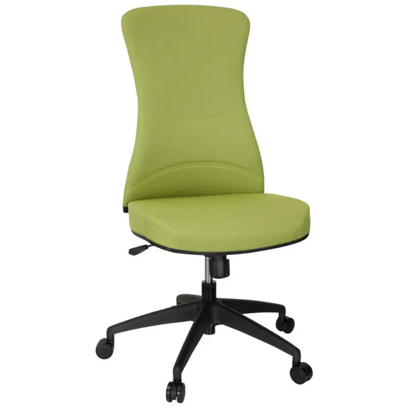 Drehstuhl in Flachgewebe Schwarz, Olivgrün