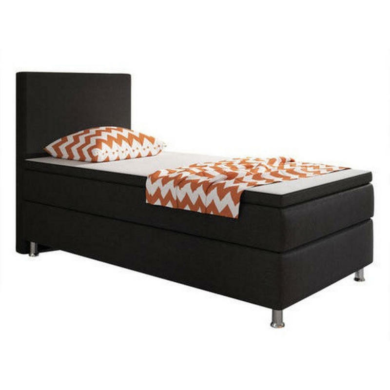 Boxspringbett 90/200 cm in Schwarz