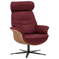 Relaxsessel in Leder Rot