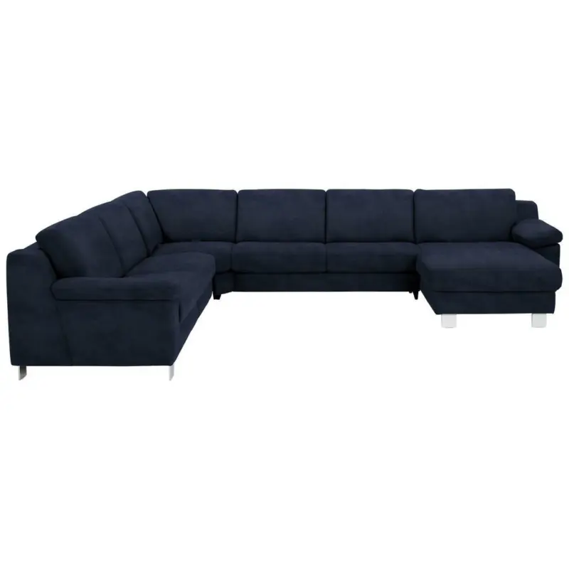 Wohnlandschaft in Mikrofaser Blau