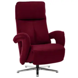 Relaxsessel in Textil Bordeaux