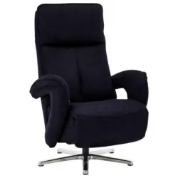 Relaxsessel in Textil Schwarz