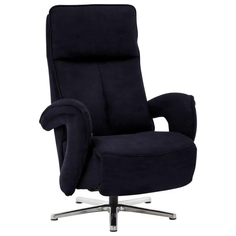 Relaxsessel in Textil Schwarz