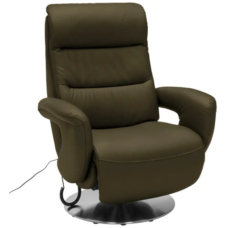 Relaxsessel in Leder Grün