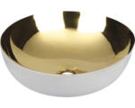 Hornbach Aufsatzwaschbecken Shine 40x40 cm gold/weiß glasiert