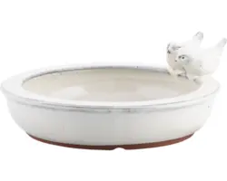 Vogeltränke Keramik rund Ø 26,7 cm creme