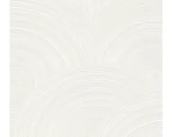 Vliestapete 38696-1 3D-Kreise weiß glänzend