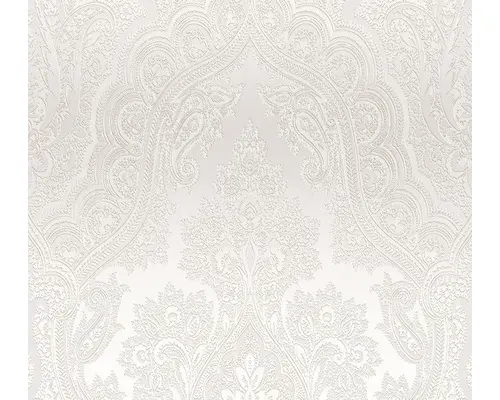 Vliestapete 38708-4 Barockornament grau-weiß